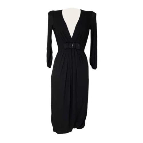 Pre-owned Viscose dresses Valentino Vintage , Black , Dames