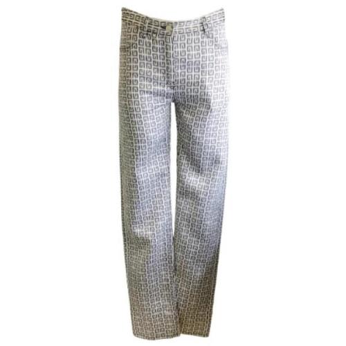 Pre-owned Polyester bottoms Givenchy Pre-owned , White , Dames