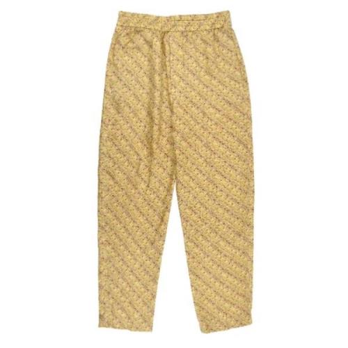 Multicolor Hoge Taille Zijden Broeken Isabel Marant Pre-owned , Yellow...