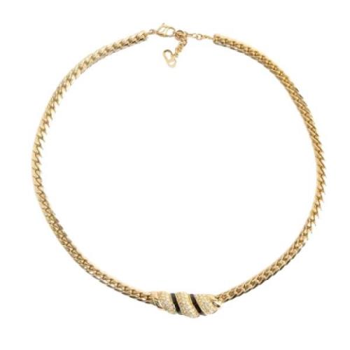 Pre-owned Yellow Gold necklaces Dior Vintage , Yellow , Dames