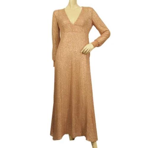 Pre-owned Silk dresses Valentino Vintage , Pink , Dames