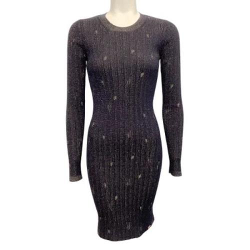 Pre-owned Cashmere dresses Chanel Vintage , Blue , Dames