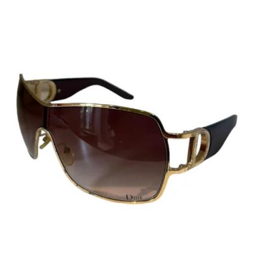 Pre-owned Metal sunglasses Dior Vintage , Brown , Dames