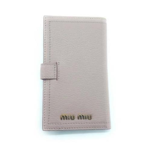 Pre-owned Canvas home-office Miu Miu Pre-owned , Pink , Dames