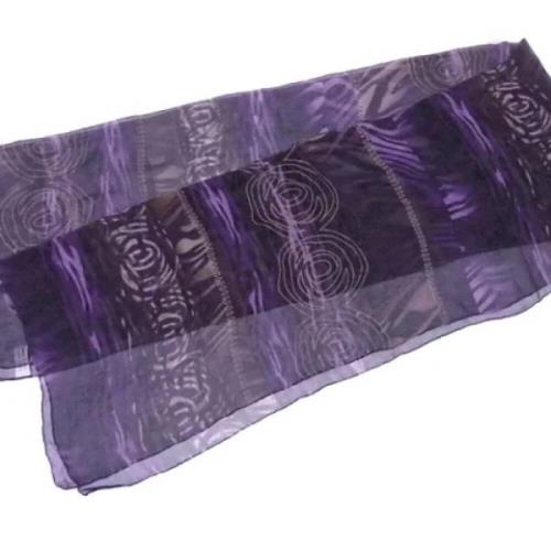Pre-owned Silk scarves Salvatore Ferragamo Pre-owned , Purple , Dames