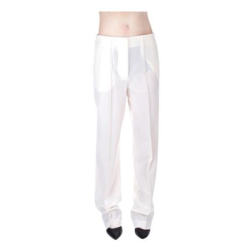 Wide Trousers Semicouture , White , Dames