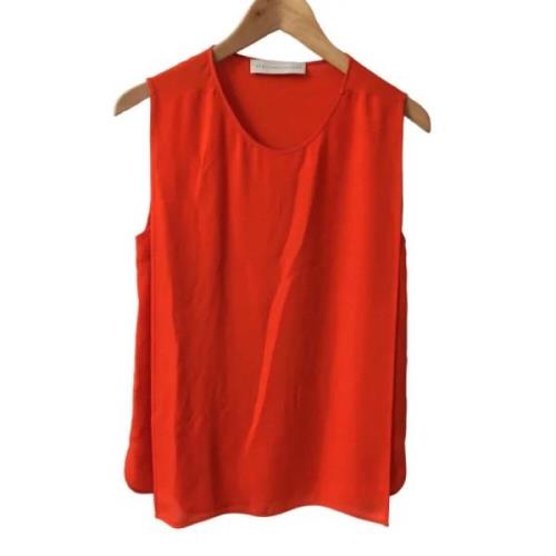 Pre-owned Fabric tops Stella McCartney Pre-owned , Orange , Dames