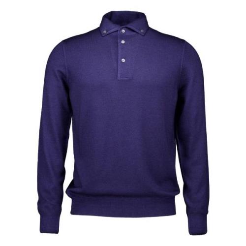 Blauwe Stijlvolle Shirt Gran Sasso , Blue , Heren