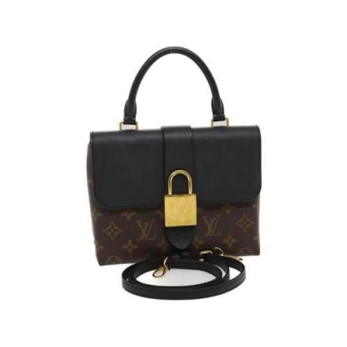 Pre-owned Canvas handbags Louis Vuitton Vintage , Black , Dames