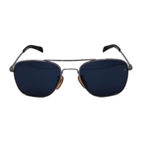 Zilveren Rechthoekige Zonnebril Eyewear by David Beckham , Gray , Here...