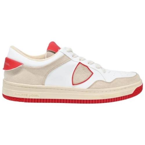 Mixage Blanc Red Sneakers Philippe Model , Multicolor , Heren