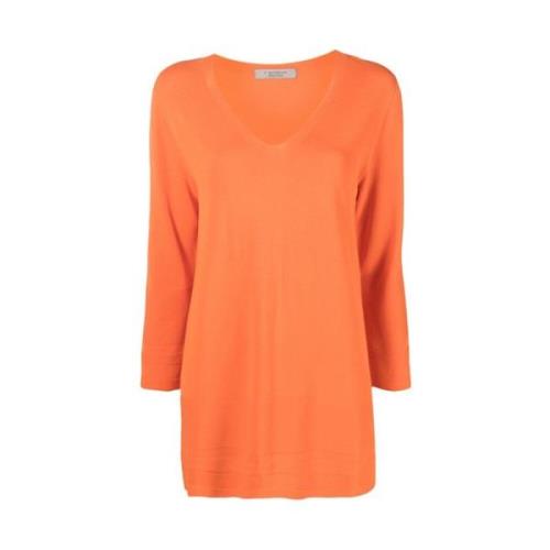 V-neck Knitwear D.Exterior , Orange , Dames