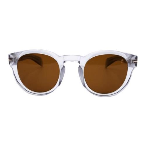 Grijze Vierkante Transparante Zonnebril Eyewear by David Beckham , Mul...