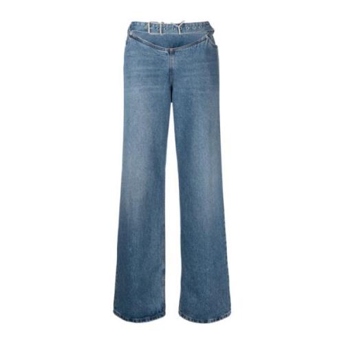 Wide Jeans Y/Project , Blue , Dames