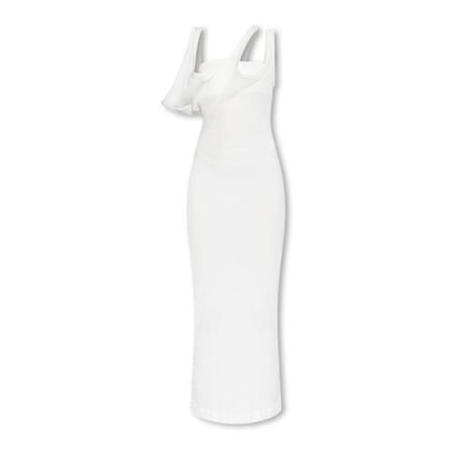 Geribbelde jurk The Attico , White , Dames