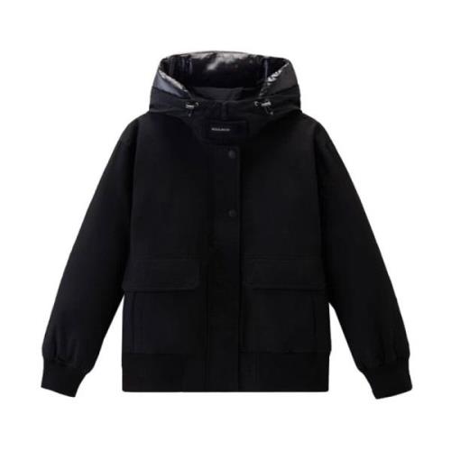 Zwarte Arctic Bomber Jas Woolrich , Black , Dames