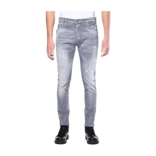 Grijze Gewassen Skinny Fit Jeans voor Heren My Brand , Gray , Heren