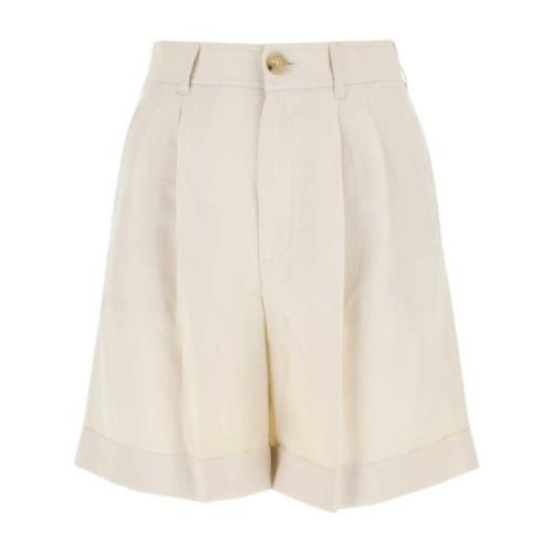 Viscose Blend Shorts in Zand Woolrich , Beige , Dames