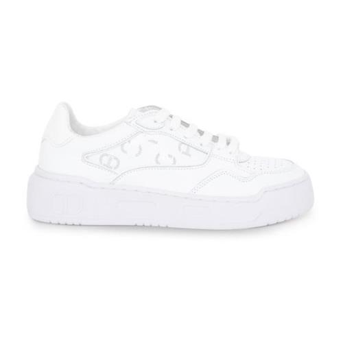 Witte Damessneakers - Stijlvol & Comfortabel Twinset , White , Dames