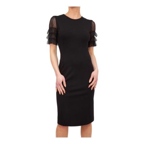 Midi Jurken Twinset , Black , Dames