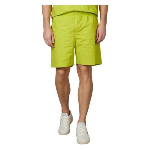 Elastische taille Bermuda Shorts Amaránto , Green , Heren