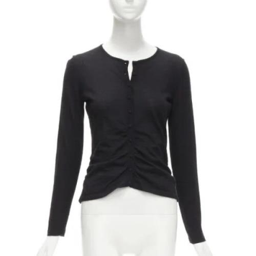 Pre-owned Silk tops Oscar De La Renta Pre-owned , Black , Dames