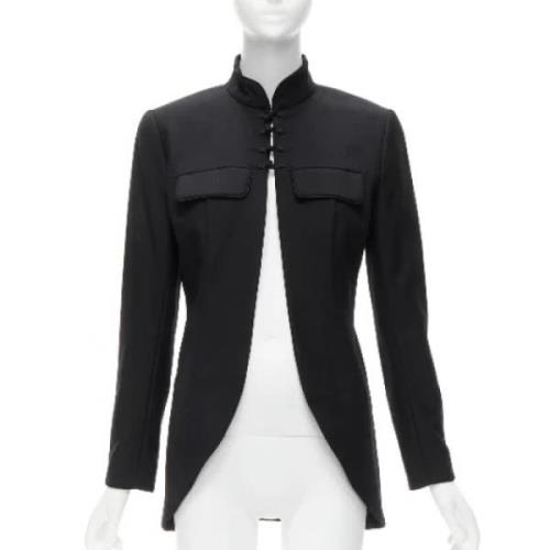 Pre-owned Wool outerwear Dior Vintage , Black , Dames