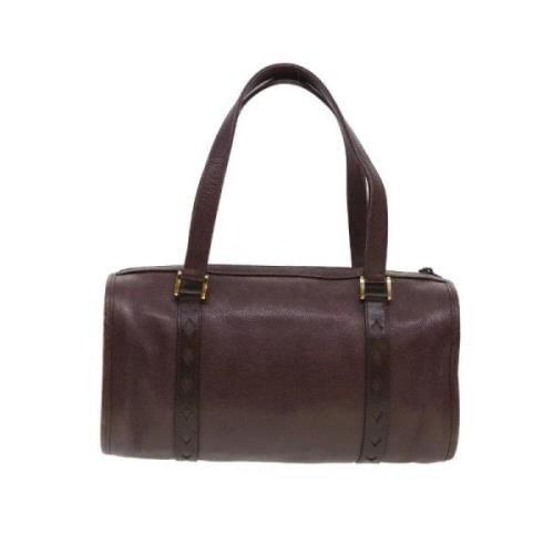 Pre-owned Leather handbags Saint Laurent Vintage , Brown , Dames