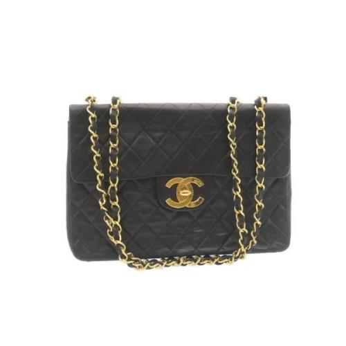 Pre-owned Canvas chanel-bags Chanel Vintage , Black , Dames