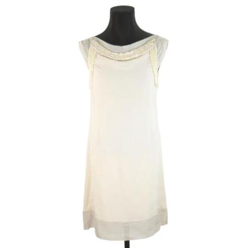 Pre-owned Silk dresses Loewe Pre-owned , Beige , Dames