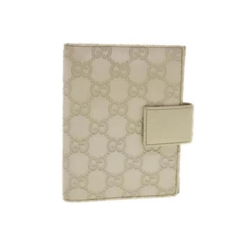 Pre-owned Leather home-office Gucci Vintage , White , Dames