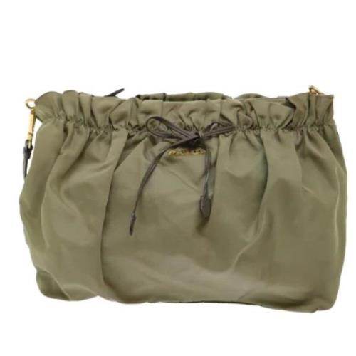 Pre-owned Fabric prada-bags Prada Vintage , Green , Dames