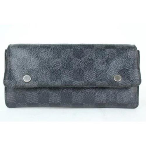 Tweedehands portemonnees Louis Vuitton Vintage , Black , Dames