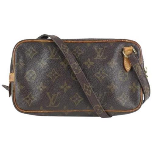 Vintage Leren Tassen 884Th Frankrijk Louis Vuitton Vintage , Brown , D...