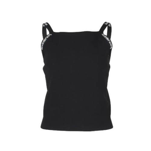 Pre-owned Viscose tops Alexander Wang Pre-owned , Black , Dames