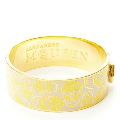 Pre-owned Metal bracelets Alexander McQueen Pre-owned , Yellow , Dames