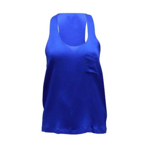 Pre-owned Silk tops Alexander Wang Pre-owned , Blue , Dames