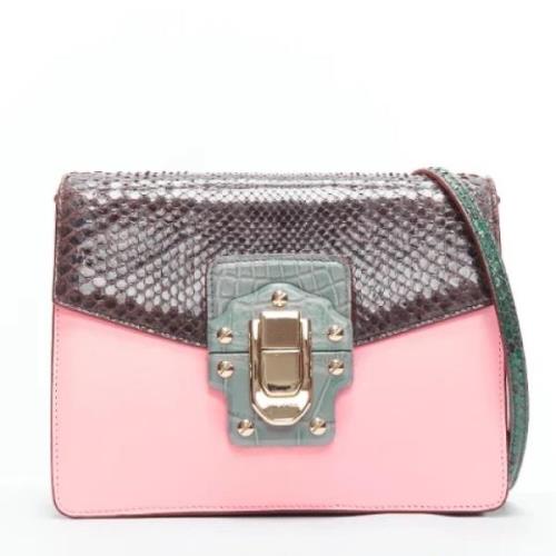 Pre-owned Leather shoulder-bags Dolce & Gabbana Pre-owned , Pink , Dam...