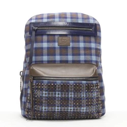 Pre-owned Fabric backpacks Christian Louboutin Pre-owned , Blue , Dame...