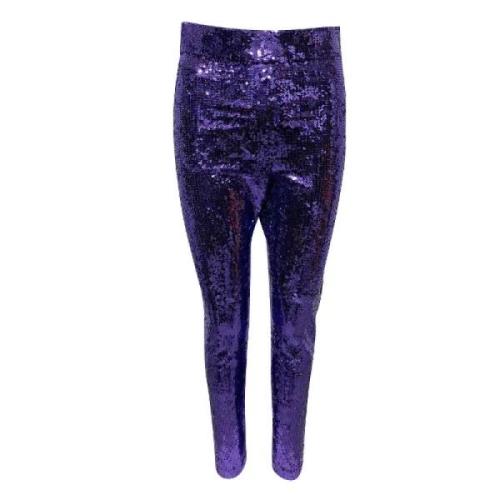 Pre-owned Polyester bottoms Gucci Vintage , Purple , Dames