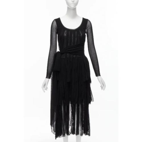 Pre-owned Tulle dresses Jean Paul Gaultier Pre-owned , Black , Dames
