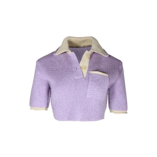 Pre-owned Plastic tops Jacquemus Pre-owned , Purple , Dames