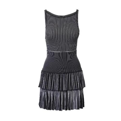 Pre-owned Fabric dresses Alaïa Pre-owned , Black , Dames