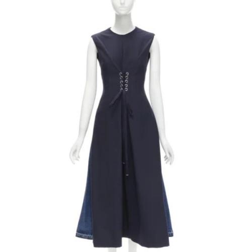 Pre-owned Denim dresses Alexander McQueen Pre-owned , Blue , Dames