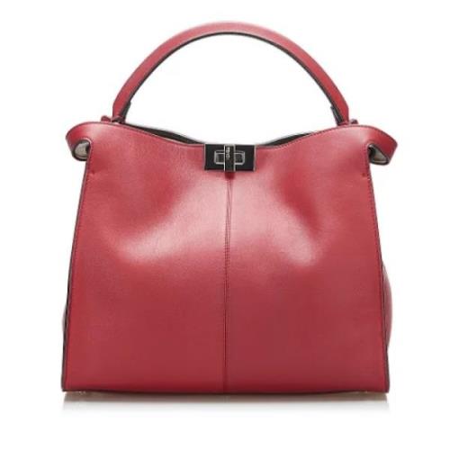 Pre-owned Leather fendi-bags Fendi Vintage , Red , Dames