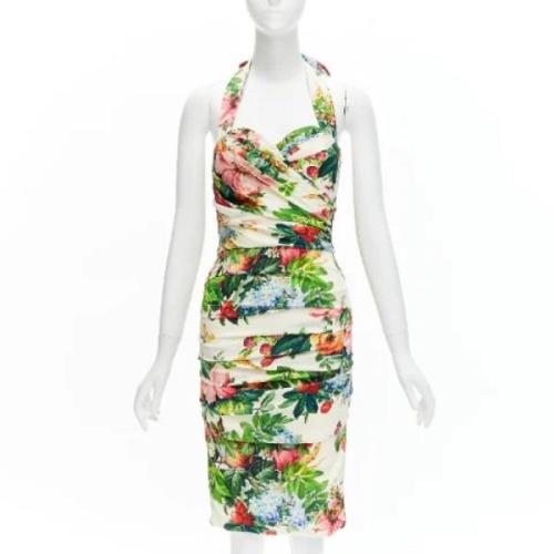 Pre-owned Silk dresses Dolce & Gabbana Pre-owned , Multicolor , Dames