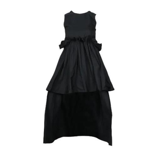 Pre-owned Polyester Dress Valentino Vintage , Black , Dames