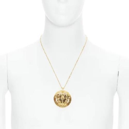 Pre-owned Fabric necklaces Versace Pre-owned , Yellow , Dames