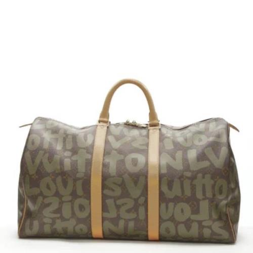 Pre-owned Canvas handbags Louis Vuitton Vintage , Brown , Dames