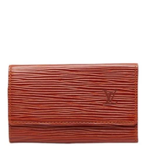 Pre-owned Leather wallets Louis Vuitton Vintage , Brown , Unisex